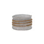Striped knit cuff by Milena Zu